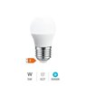 Lámpara LED esférica 5W E27 6000K 24V