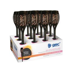 Estaca jardín solar LED luz fria- 24uds caja exp (copia)