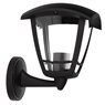 Farol jardin PP.brazo abajo E27 60W Negro