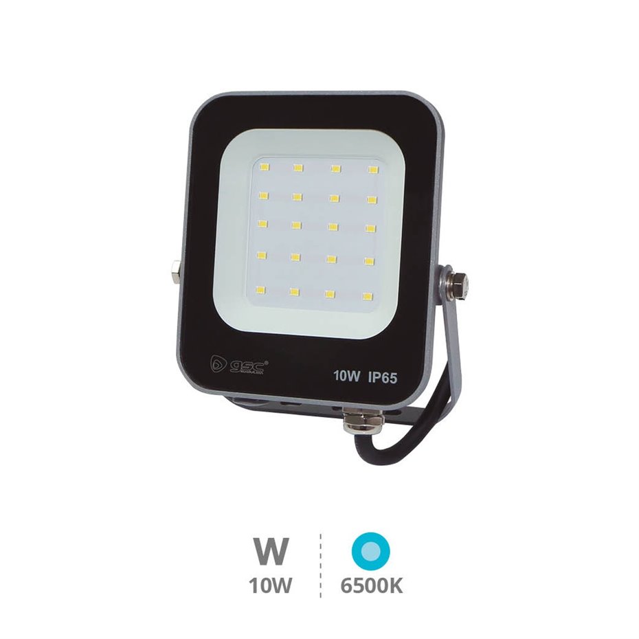 Proyector aluminio vertical LED 10W 6500K IP65 Negro (copia)