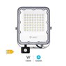 Proyector aluminio LED con sensor 30W 6500K IP65 Gris