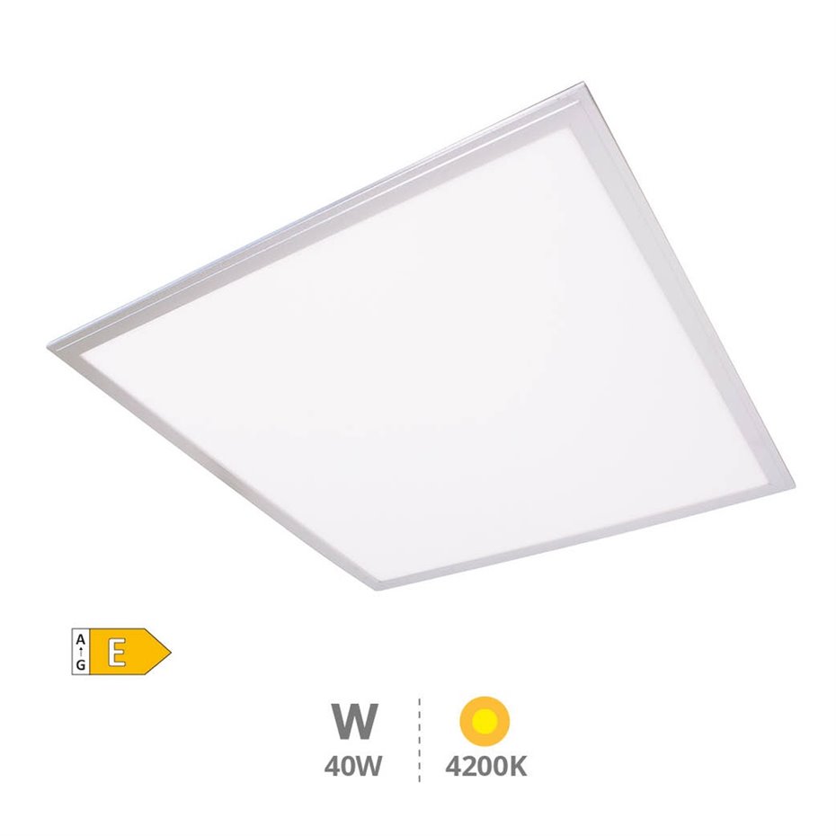Panel empotrable ultrafino LED Sabha 40W 4200K Níquel