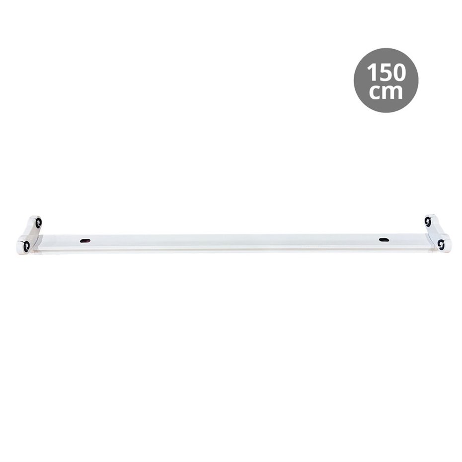 Regleta doble porta tubos T8 IP20 1500MM