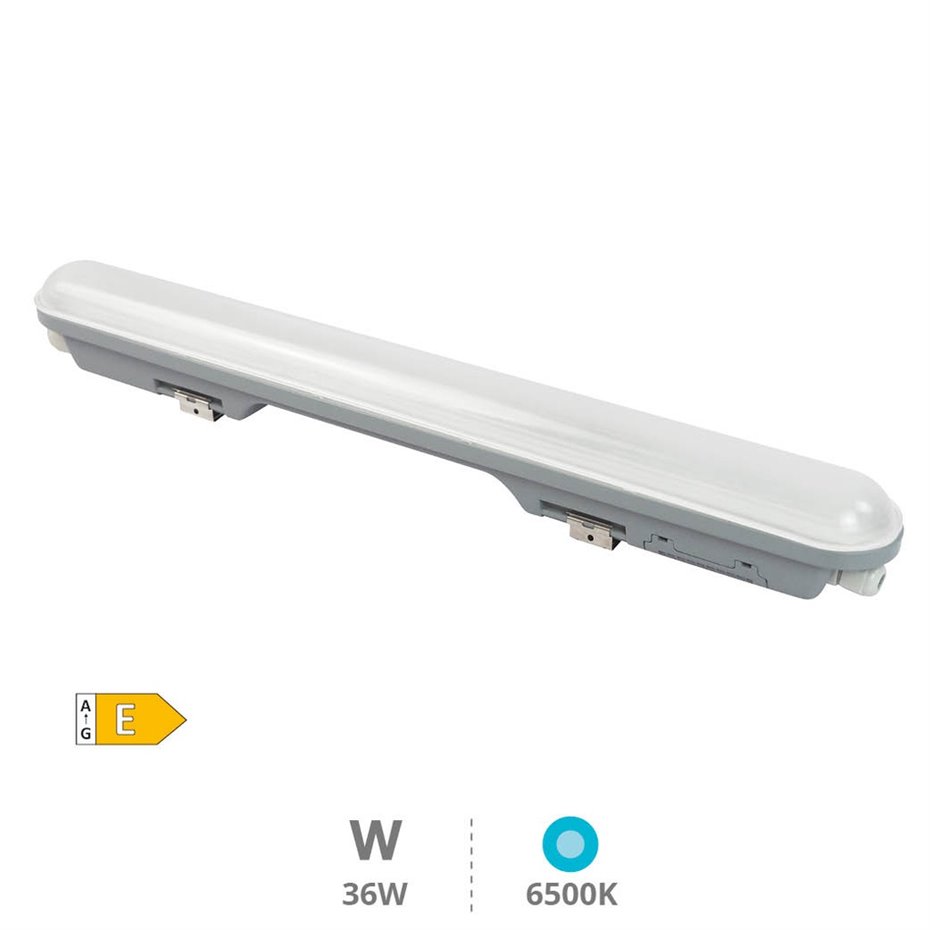 Regleta LED doble 1150mm exterior 18W IP65 6500K