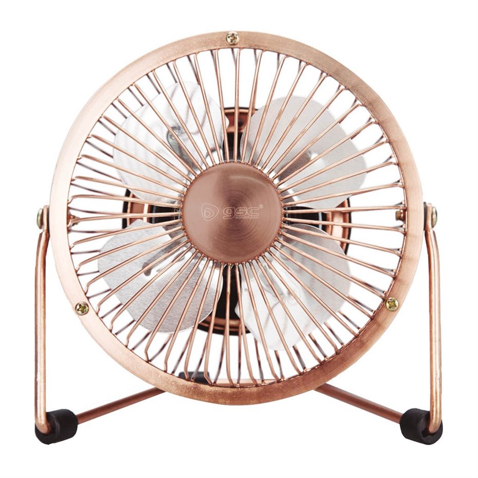 Ventilador sobremesa USB 15cm 3W Cobre