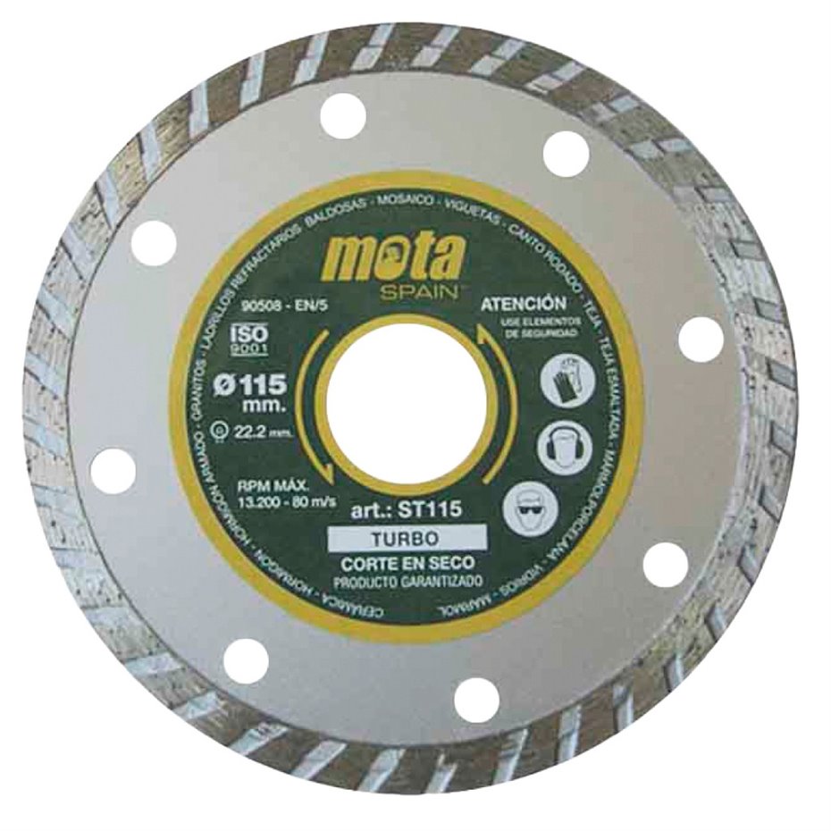 DISCO DIAMANTADO SEGMENT. LASER 115 MM (copia)