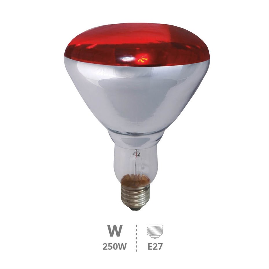 Bombilla infrarrojos Ø115mm E27 Máx. 250W