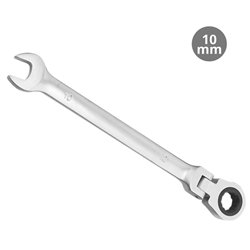 Llave combinada con crique articulado CR-V 10mm
