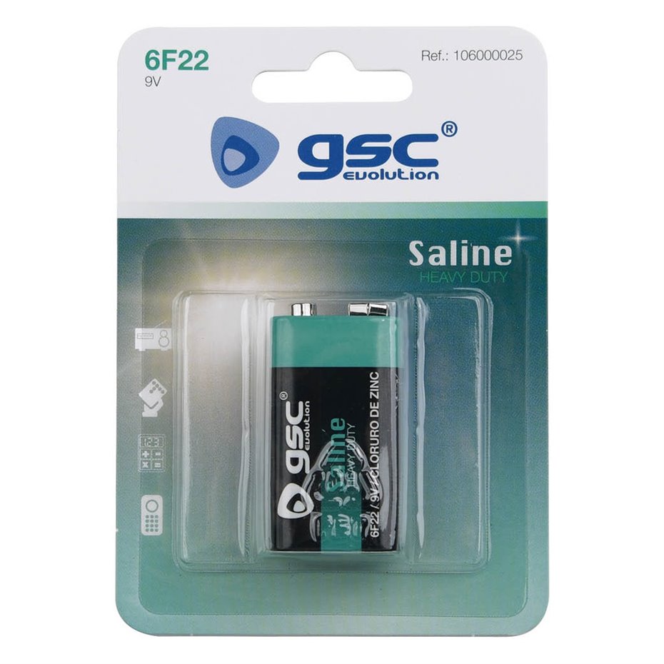 Pila salina GSC evolution 6F22 (9V) Blister 1u