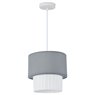 Lámpara de techo colgante Serie Batwe E27 Ø280mm Gris