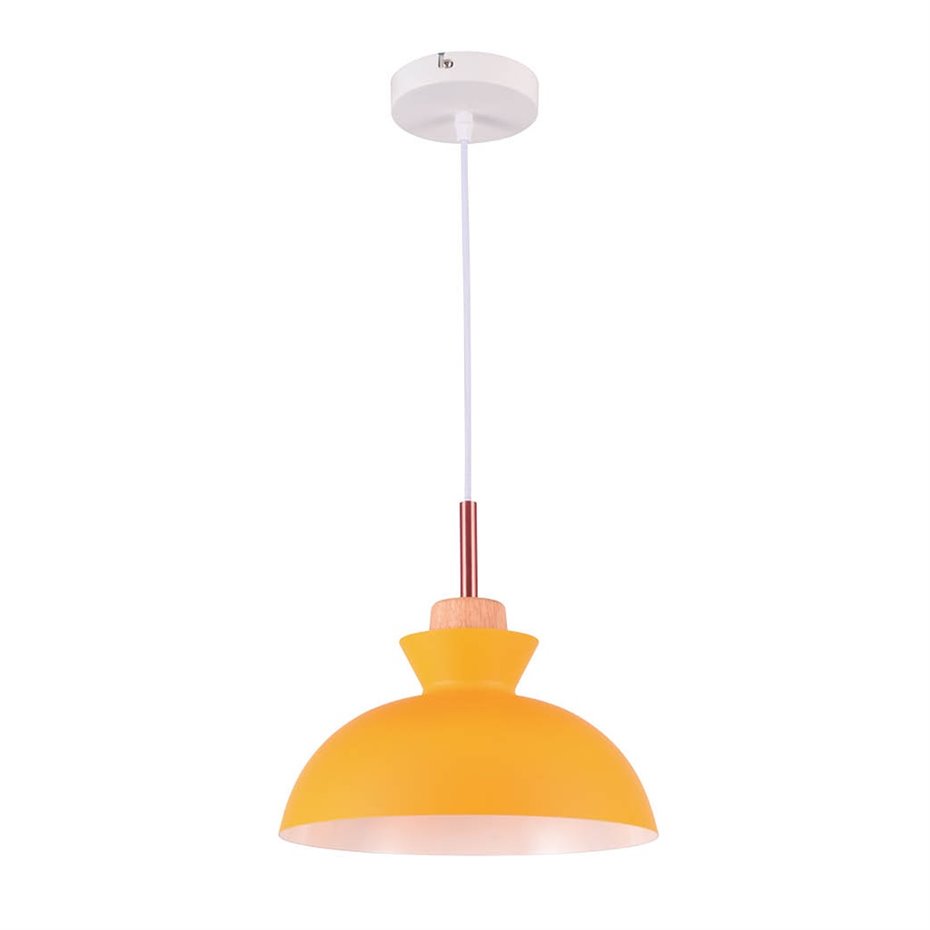 Lámpara de techo colgante Serie Sompara E27 Ø280mm Amarillo