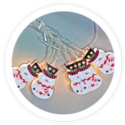 Muñecos de nieve LED 1,35M Luz cálida