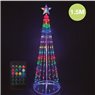 Árbol LED inteligente vía bluetooth y mando Kiondo 1,5M 24 funciones RGB IP44