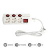Base múltiple 3T con multi interruptor (3x1.5mm) 1,5M