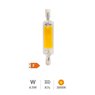 Bombilla lineal LED COB 78mm R7s 4,5W 3000K