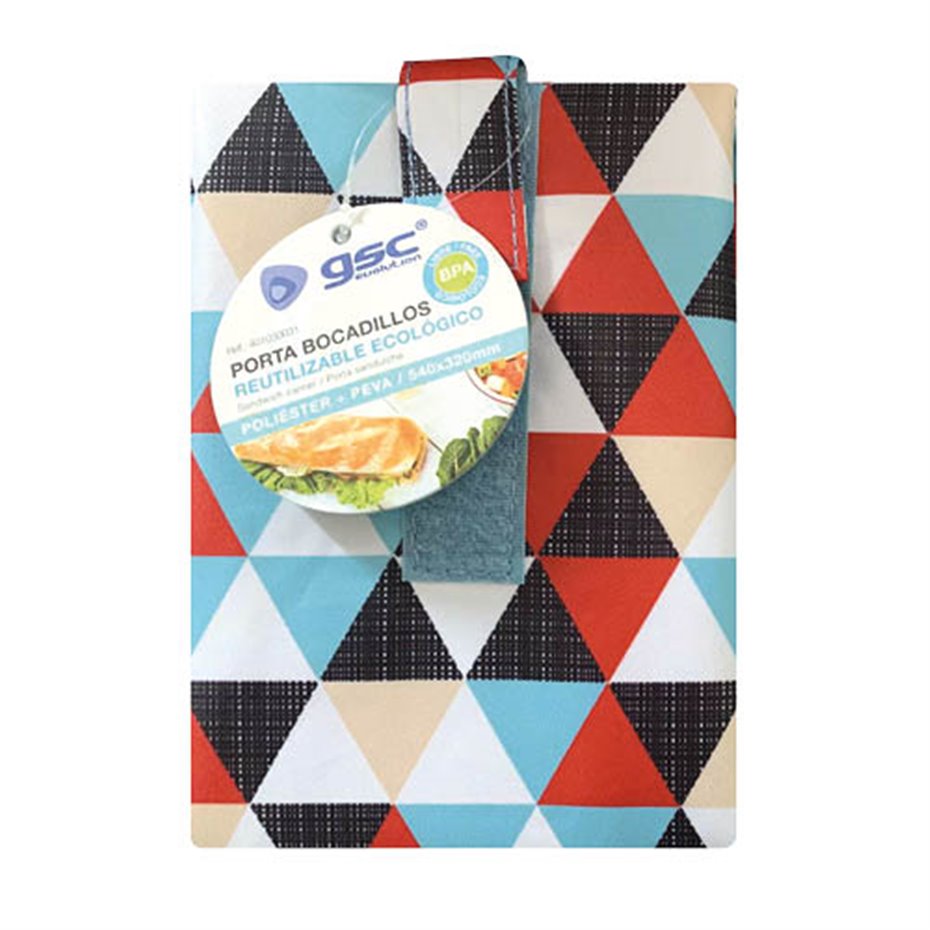 Porta bocadillos reutilizable ecológico Estampado