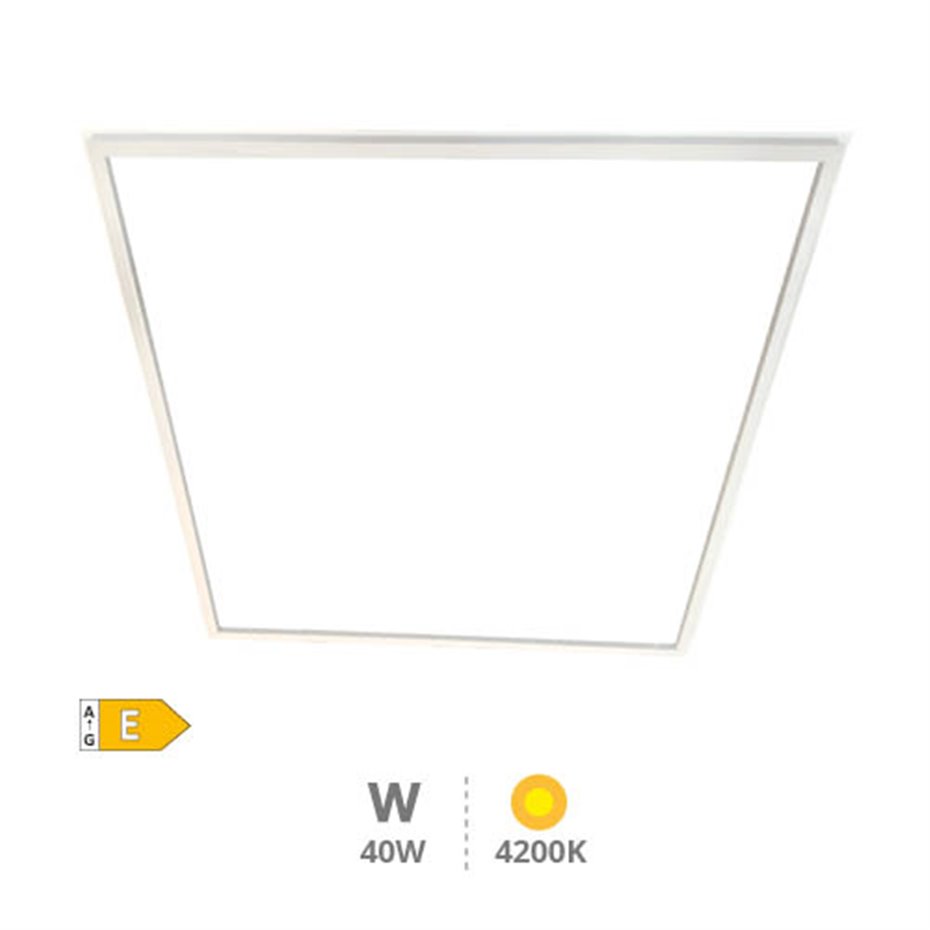 Marco empotrable panel LED Reteta 40W 4200K Blanco