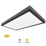 Panel superficie LED rectangular Kisongo 36W 4200K Negro