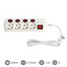 Base múltiple 4T con multi interruptor (3x1.5mm) 1,5M